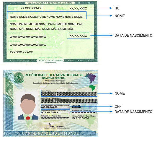 Impressão e renovação de documentos de Identidade (RG), em um novo formato,  em Guaíba