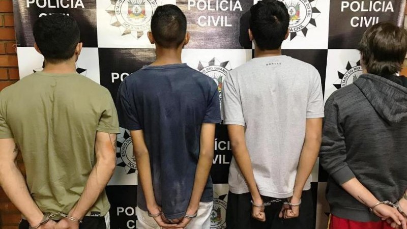 Dos cinco presos, quatro (foto) foram em flagrante