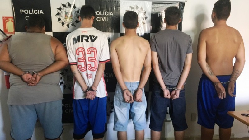Cinco homens são presos em ação de combate ao tráfico em cidreira