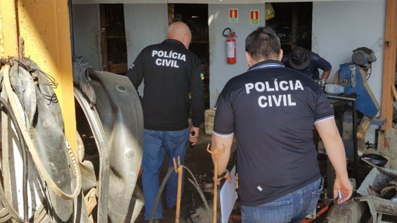Fiscalização em centro de desmanche