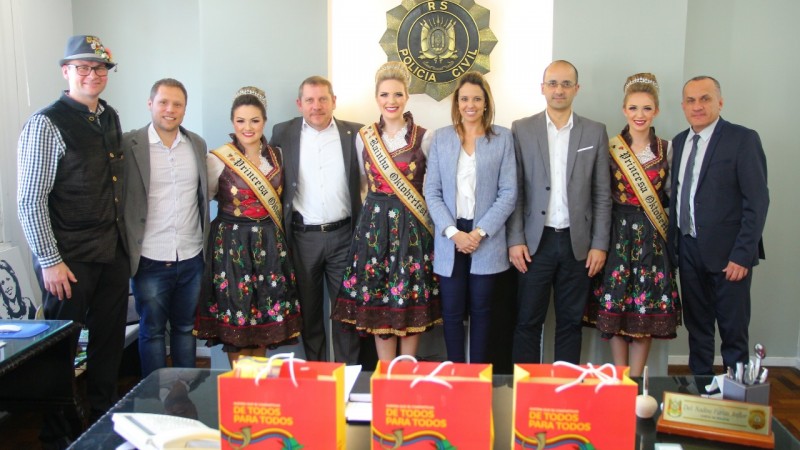 Recepção comitiva 32ª Oktoberfest de Igrejinha