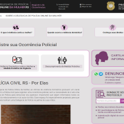 Imagem contendo informa&ccedil;&otilde;es acerca da p&aacute;gina da DOL Mulher, em cores cinza, branca e roxa